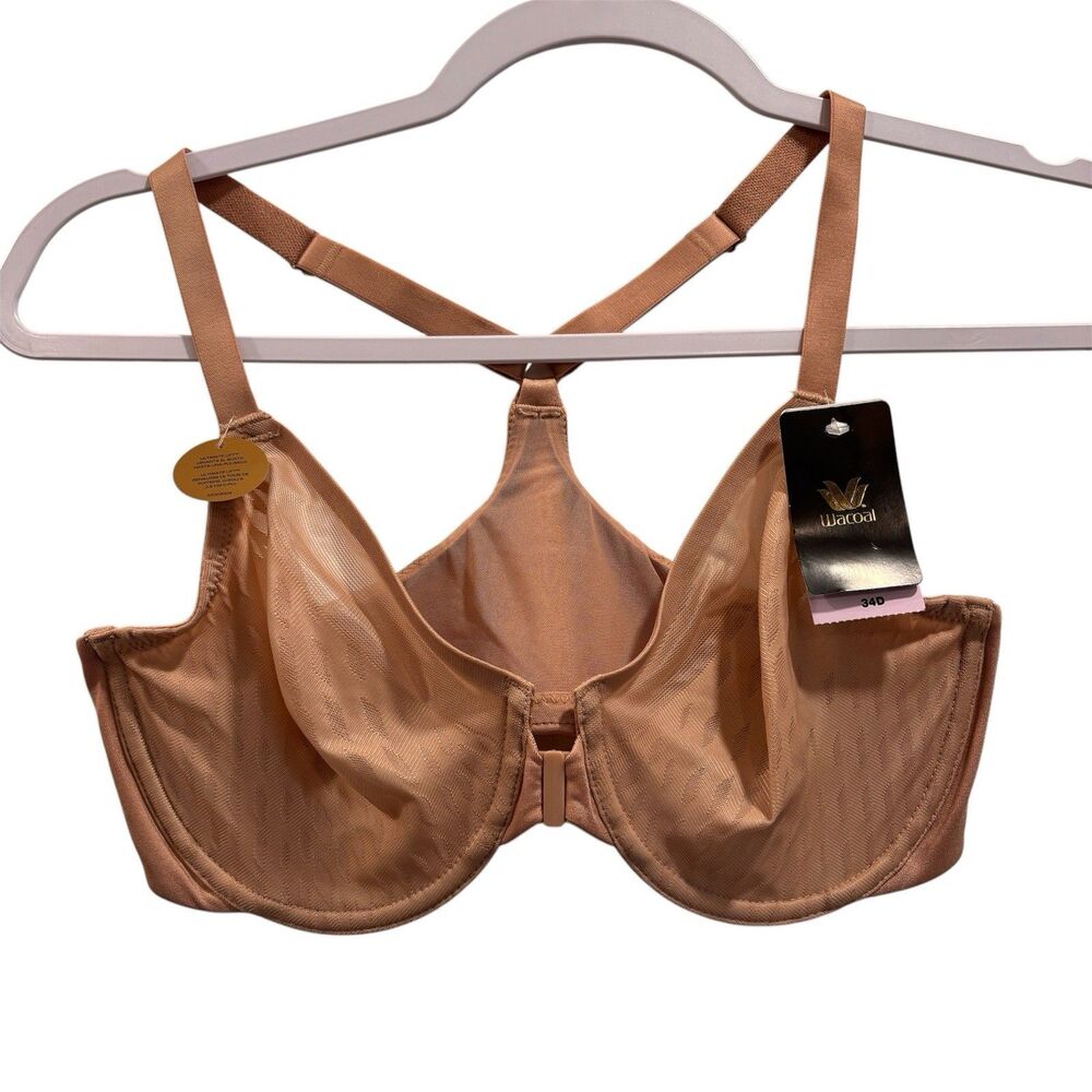 Wacoal 855436 Elevated Allure Underwire Front Close Racerback Bra Size 34D NWT